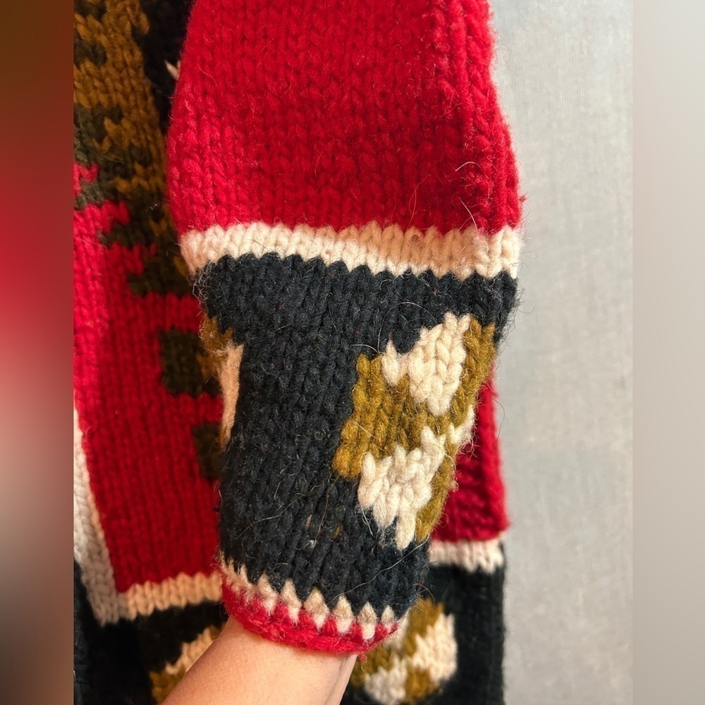 Handmade chunky sweater size L-XL - Picture 6 of 7